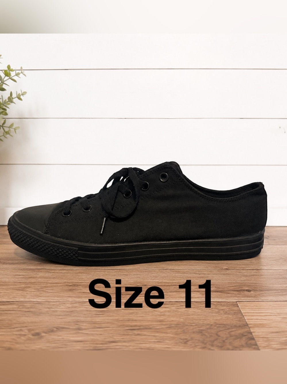 👟🖤 RAAD Shop Men’s Black Canvas Sneakers | Size 11 | NWOT | Streetwear Shoes